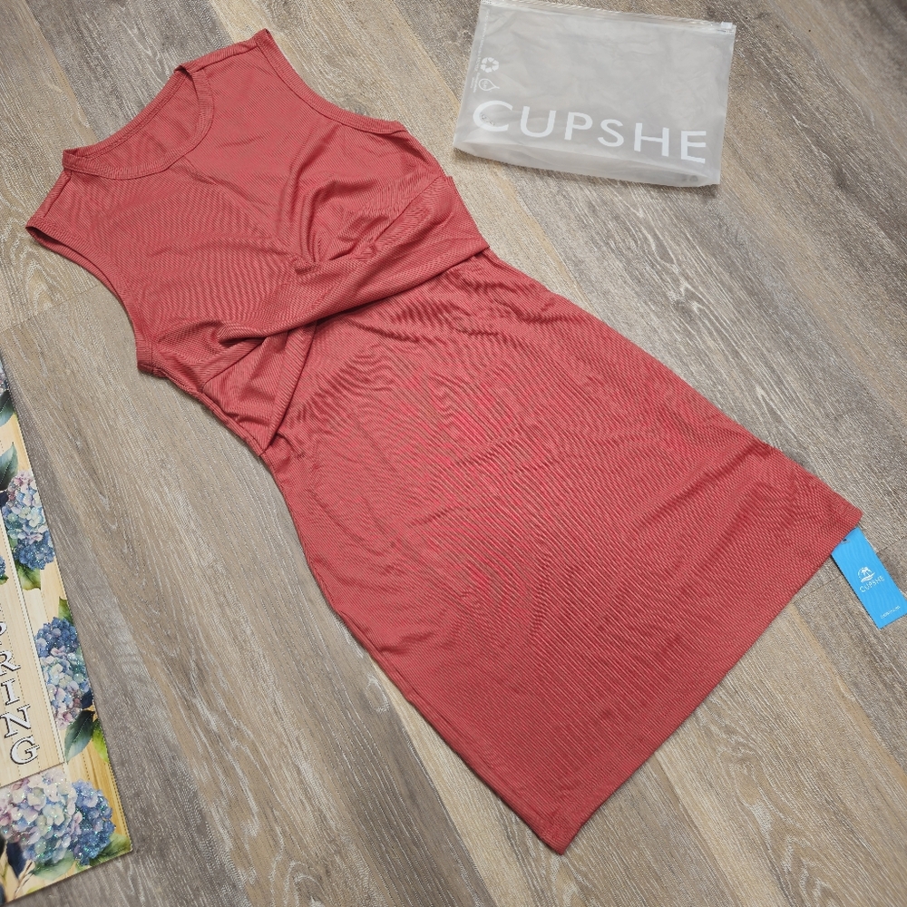 Cupshe Ribbed Dress/ Swim Cover Up
